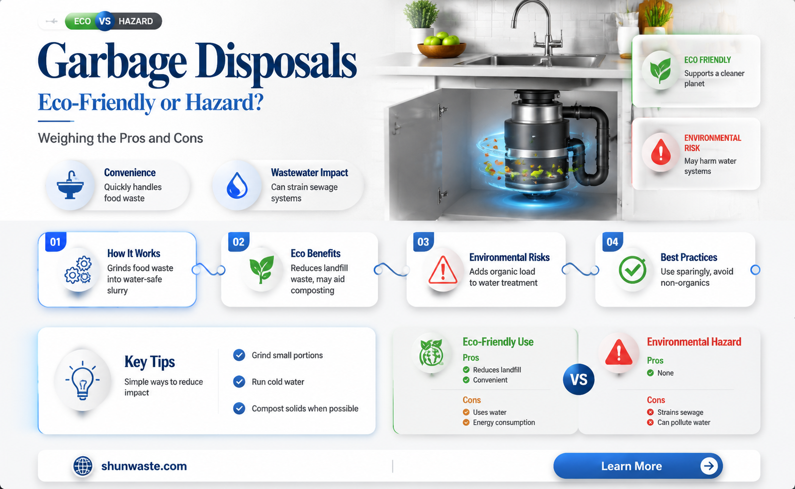 are garbage disposals bad for the environment