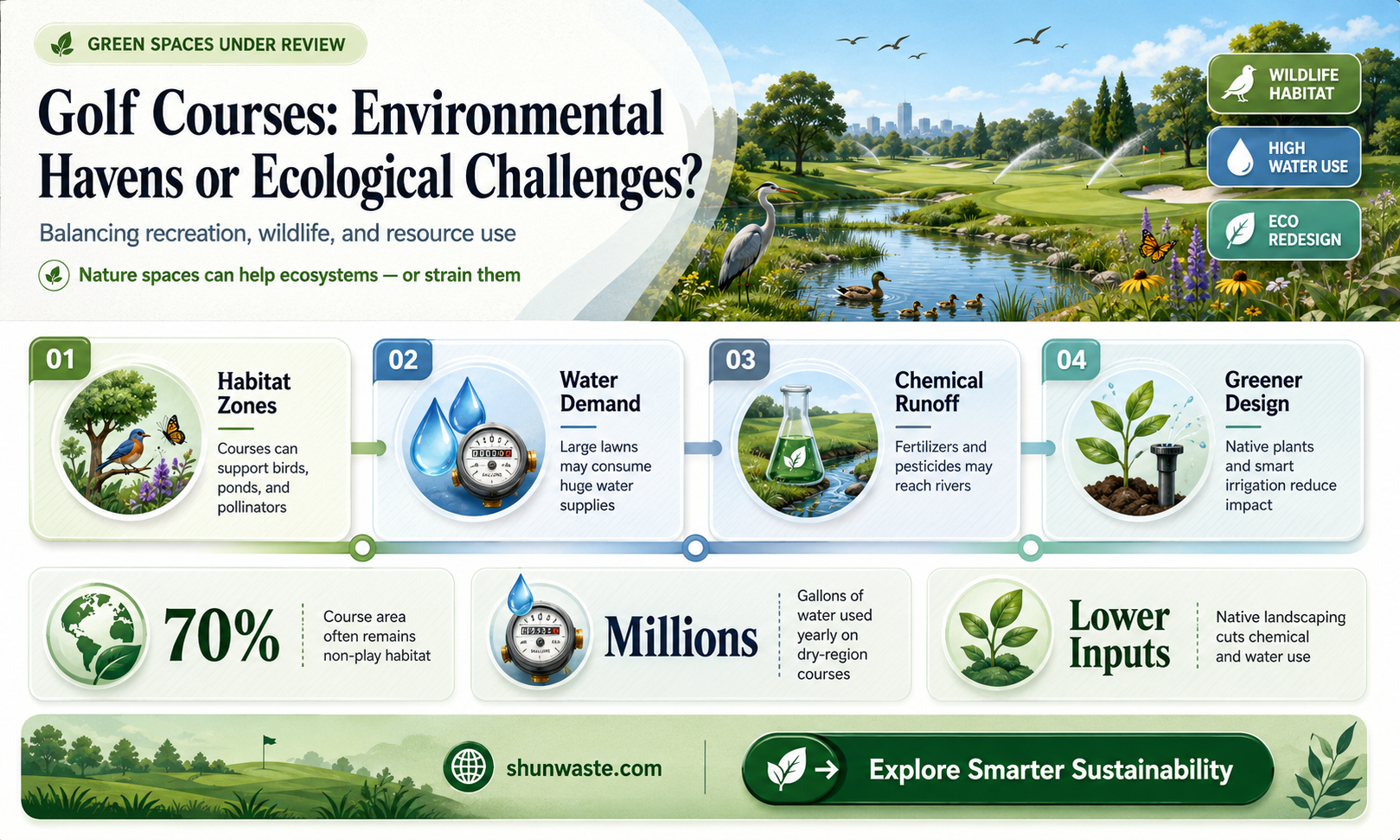 are golf courses good for the environment