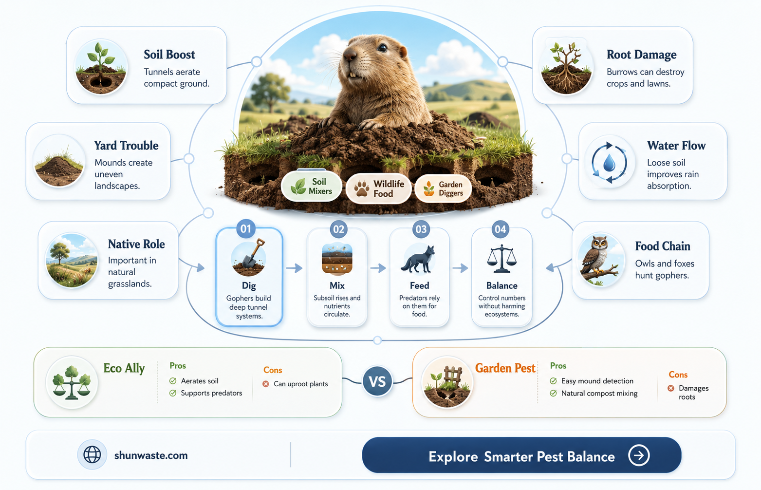 are gophers good for the environment