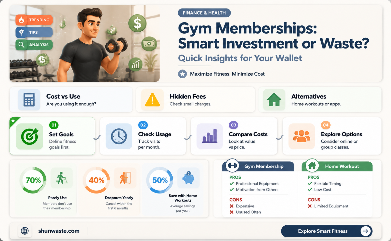 are gym memberships a waste of money