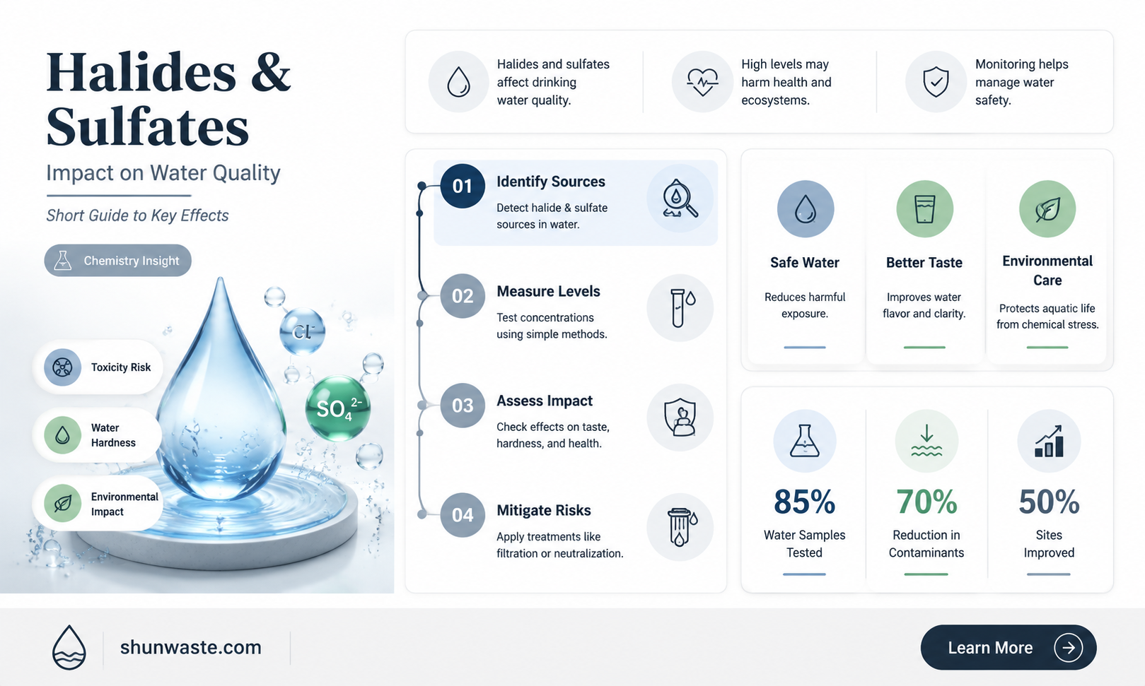 are halides and sulfates water pollutants