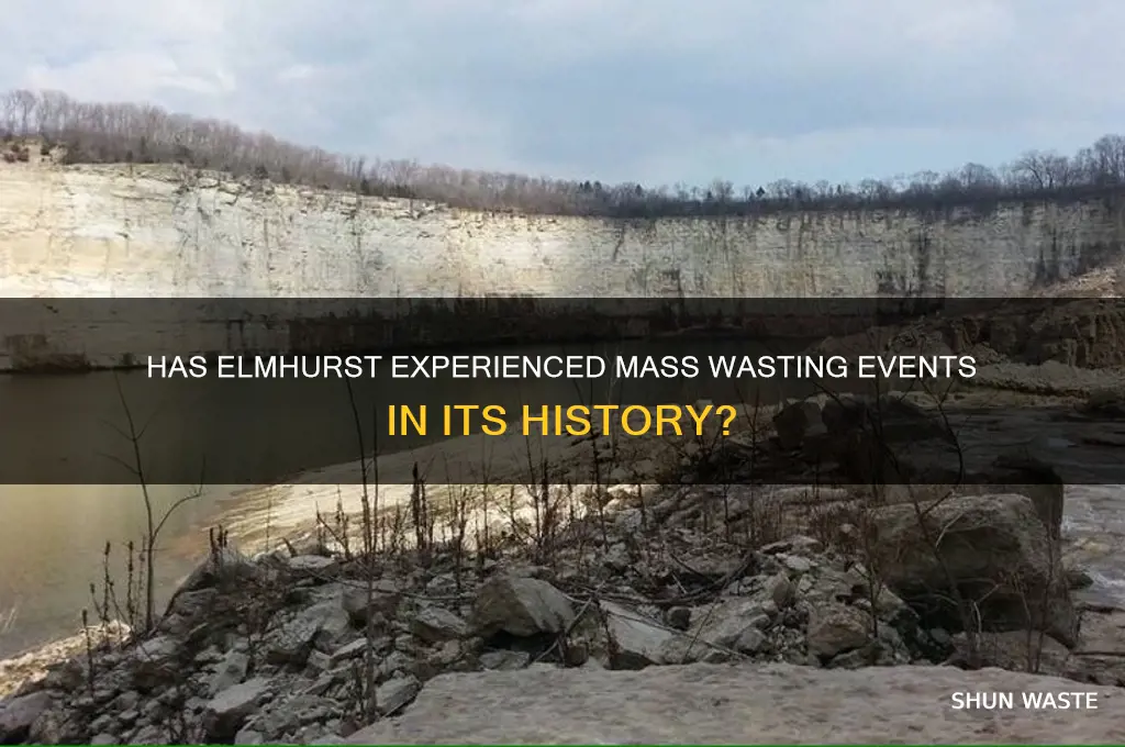 has elmhurst ever had any mass wasting