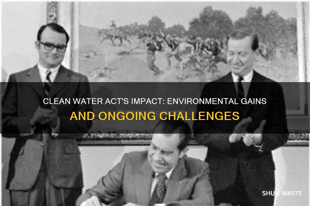 has the clean water act helped the environment