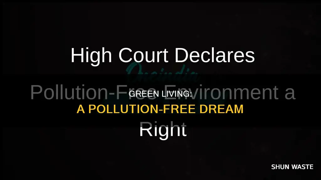 have a pollution free meaning