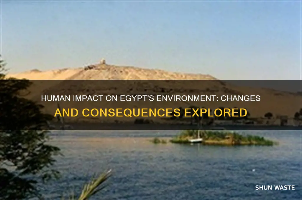 have humans changed any part of the environment in egypt