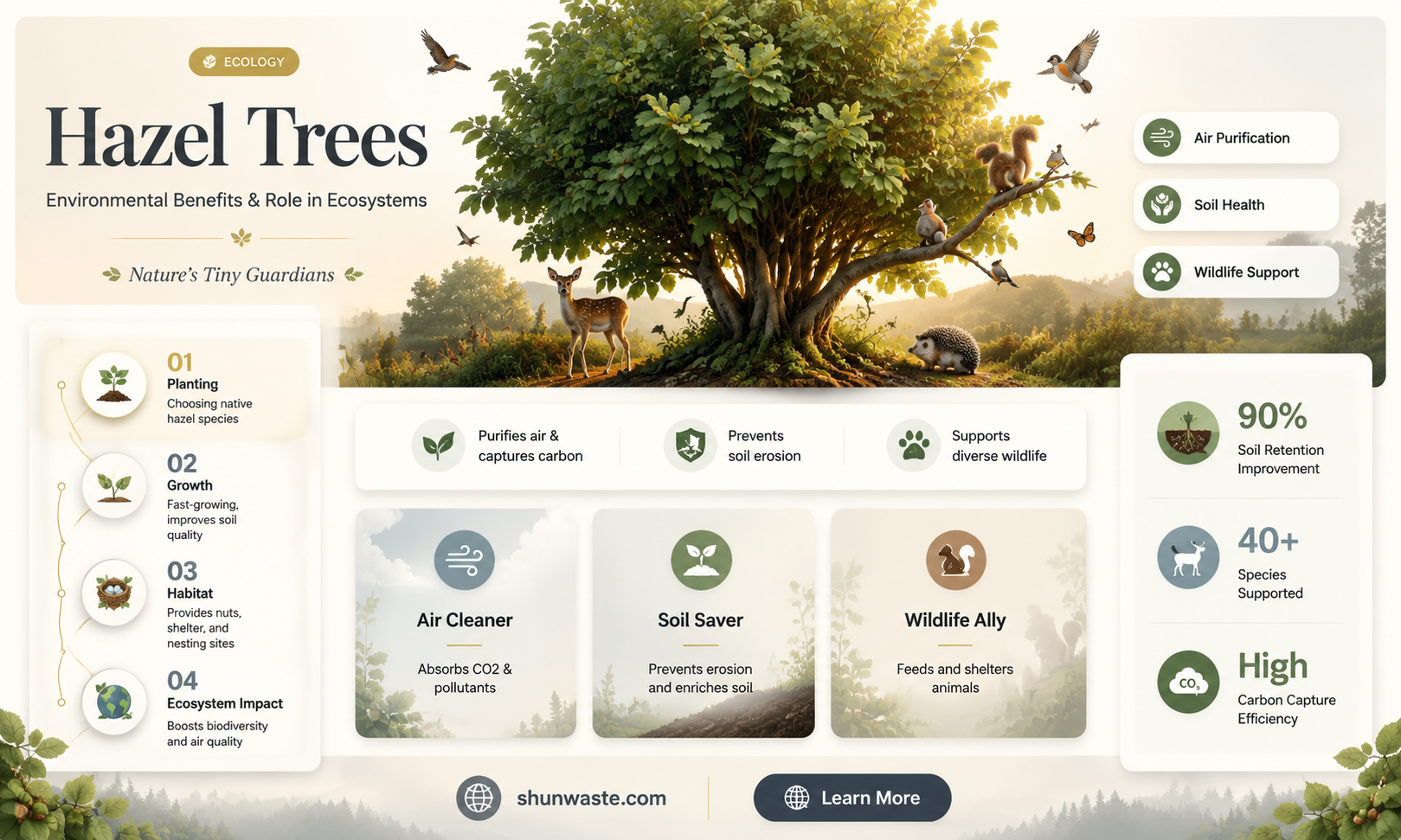 are hazel trees good for the environment