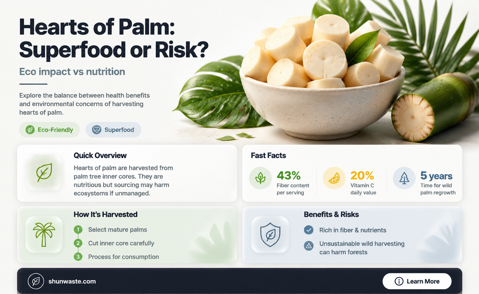 are hearts of palm good for the environment