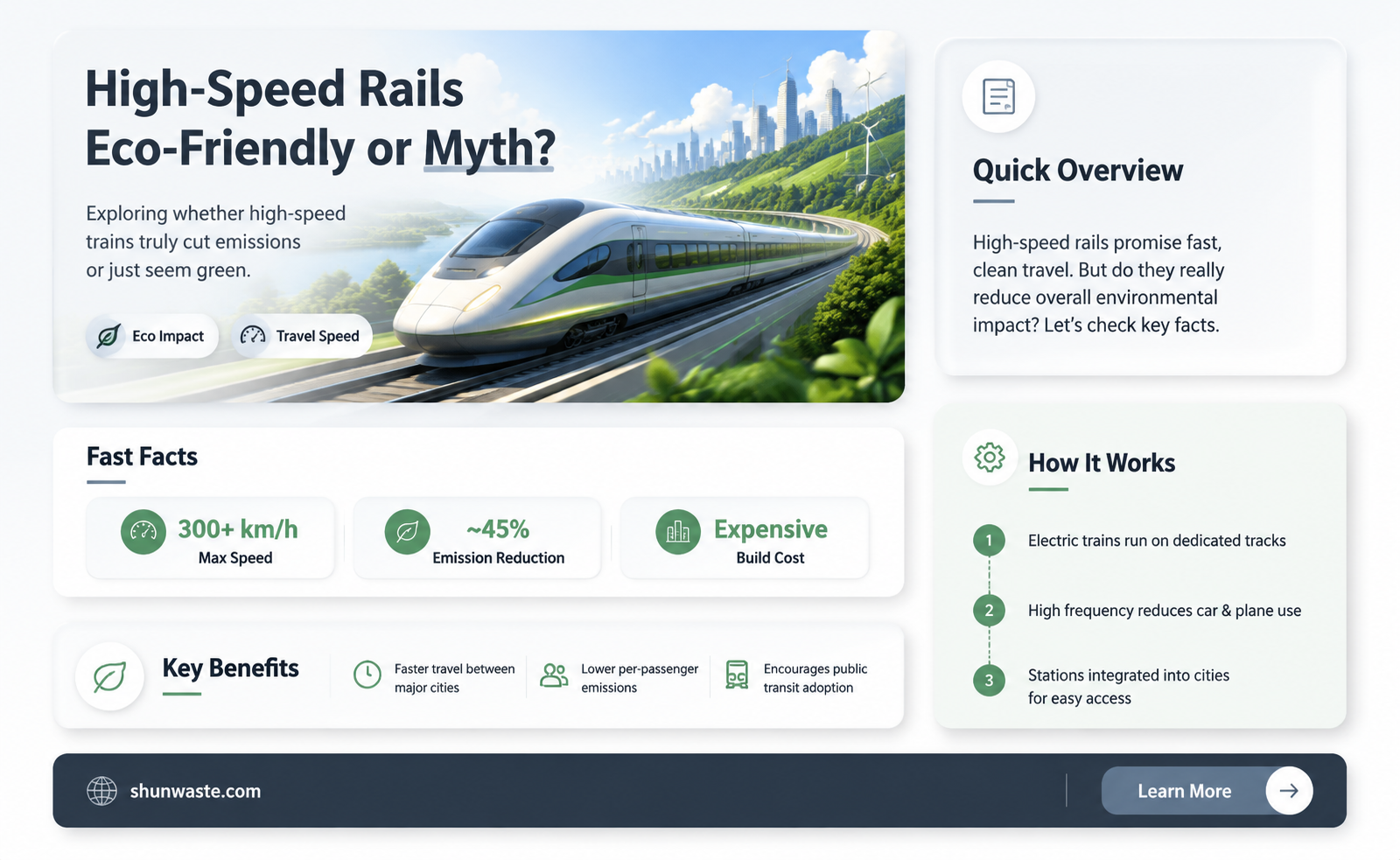 are high speed rails good for the environment