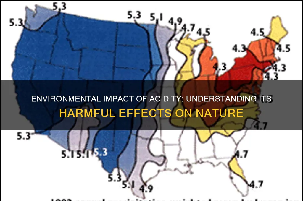 how acidity affects the environment