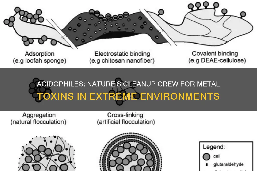 how acidophiles help metal toxins environment