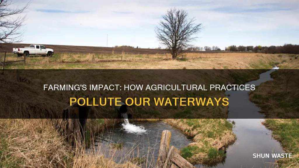 how agricultural activities contribute to water pollution