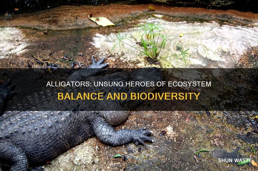 how alligators help the environment