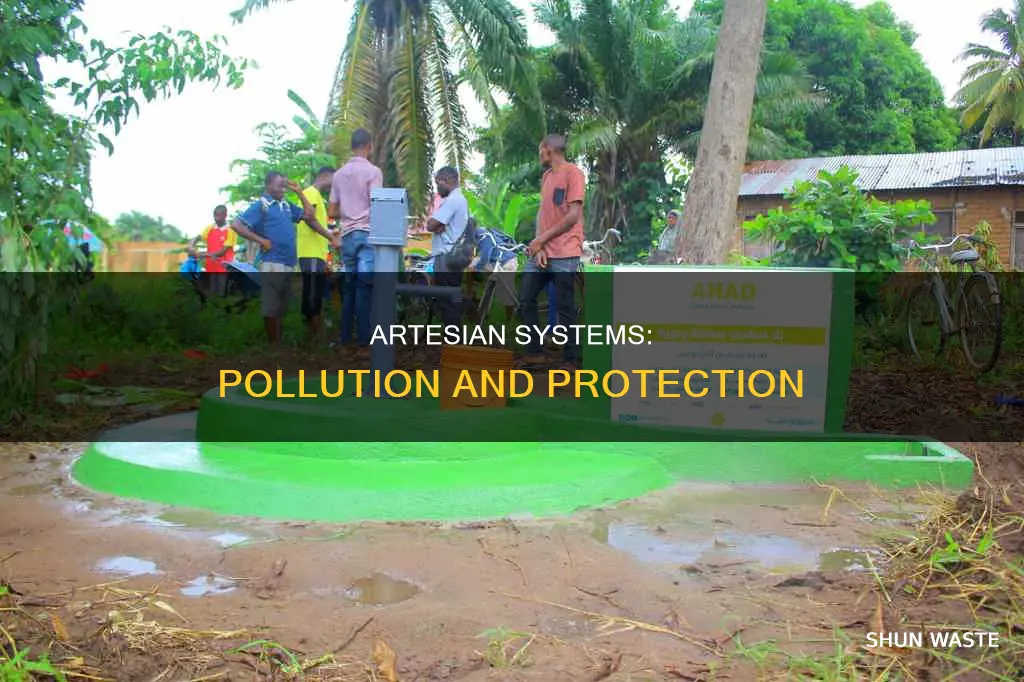 how are artesian systems polluted