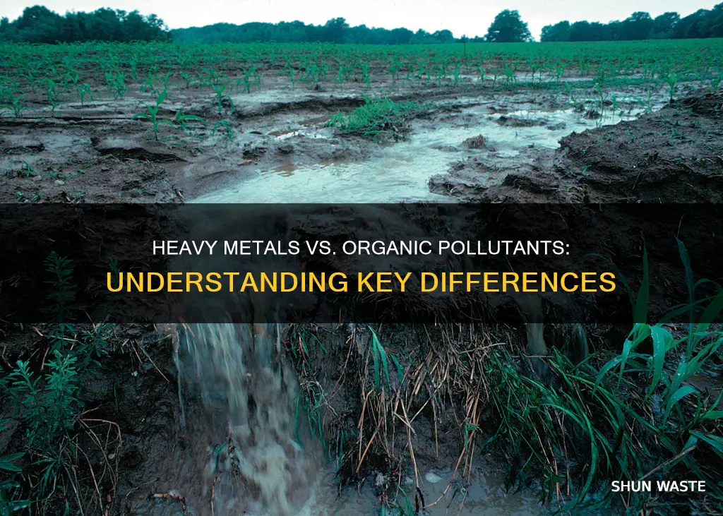 how are heavy metals different from organic pollutants