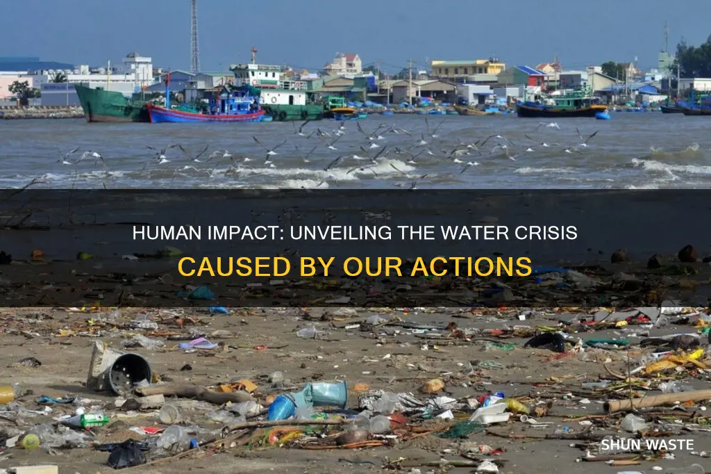 how are human actions causing the problem water pollution