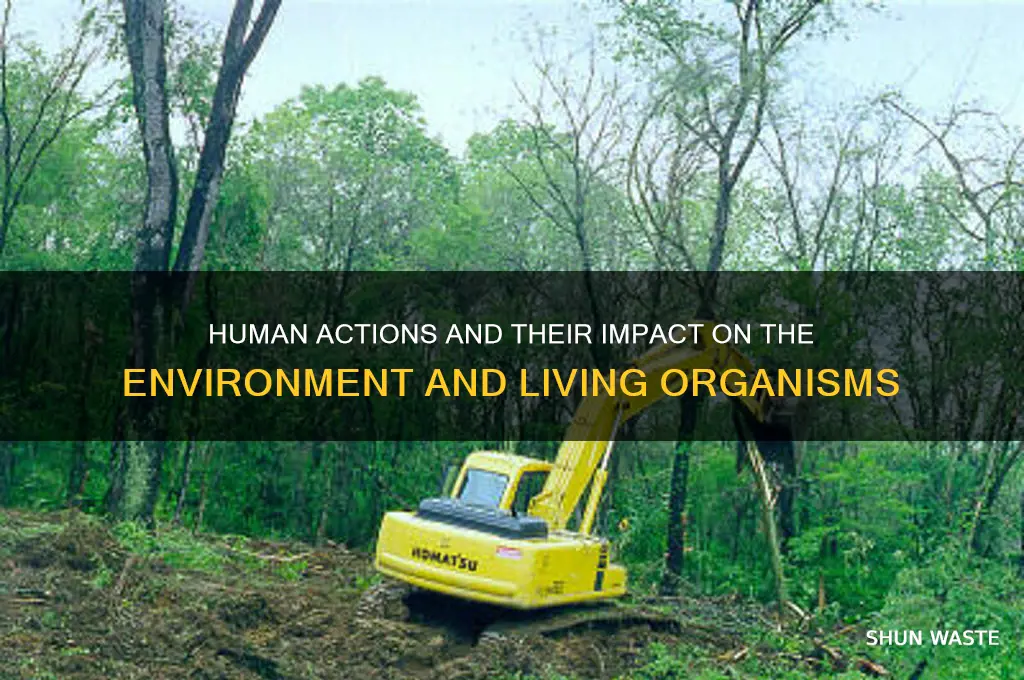 how are human actions impacting the environment and living organisms