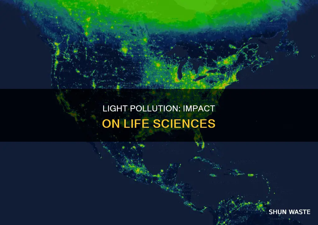how are life science and light pollution related