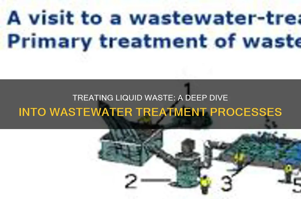 how are liquid waste treated at a wastewater treatment plant