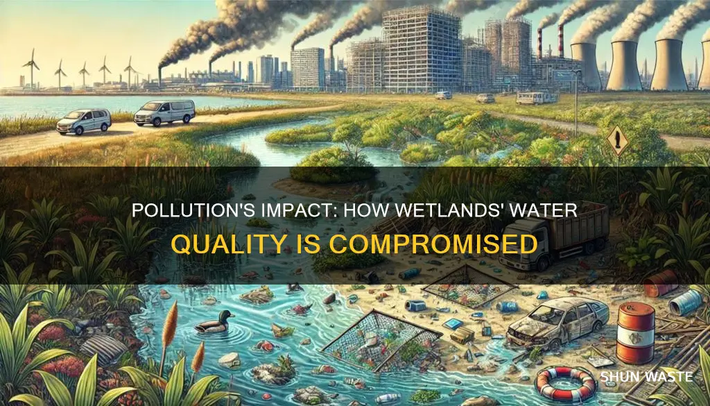 how are wetlands water quality threatened by pollution