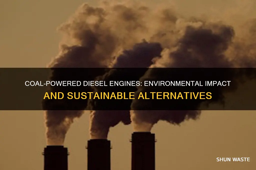 how bad is coal from a diesel engine for environment