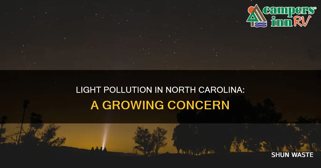 how bad is light pollution in north carolina
