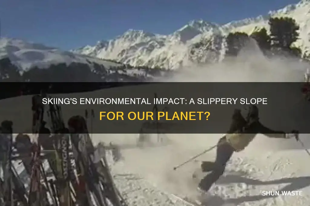 how bad is skiing for the environment