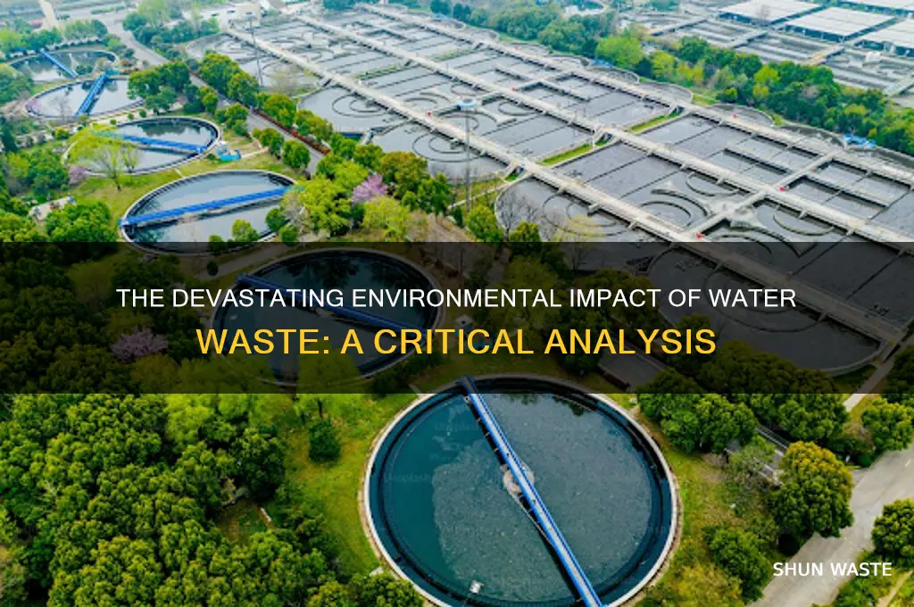how bad is water waste to the environment