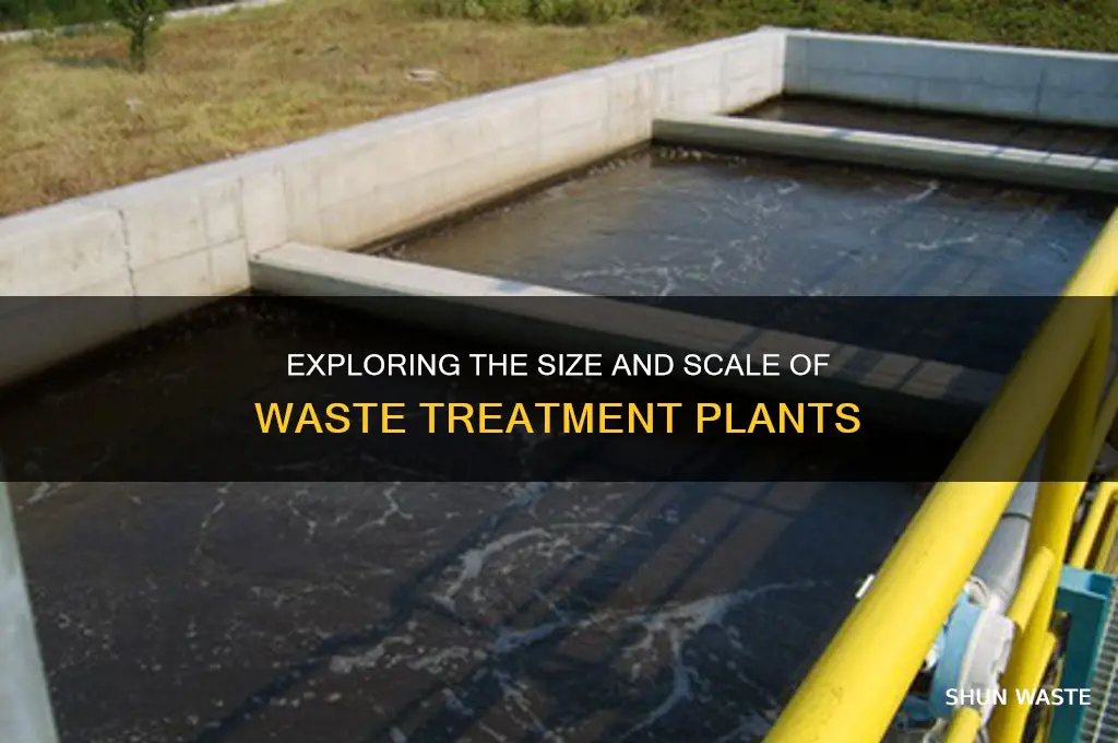 how big is a waste treatment plant