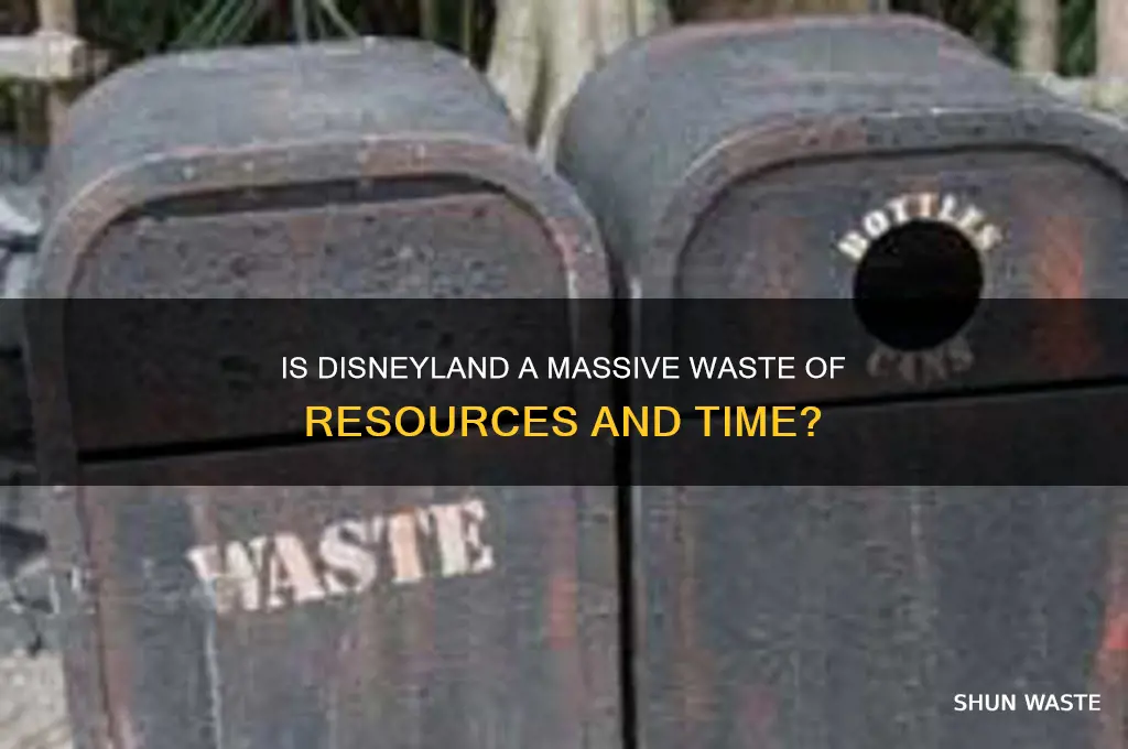 how big of a waste is disnyland