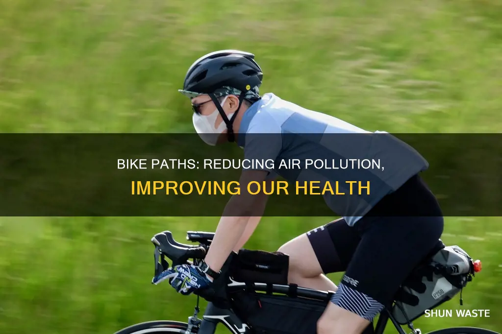 how bike paths reduce air pollution