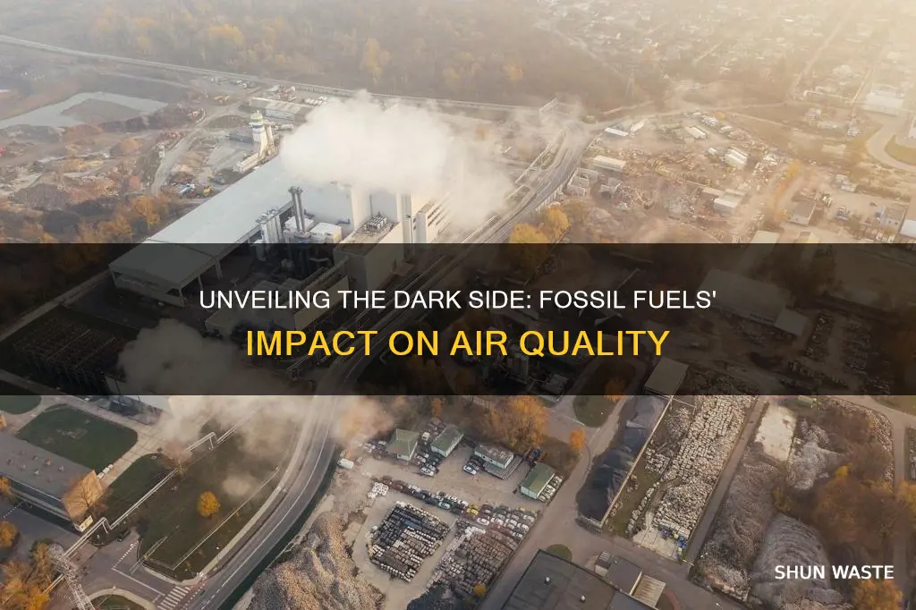 how burning fossil fuels cause air pollution