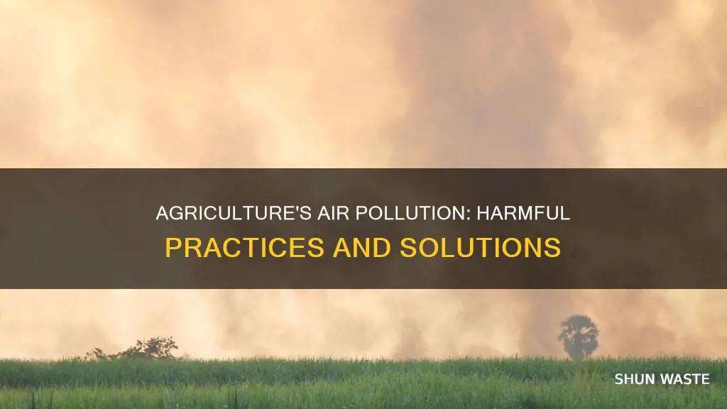 how can agriculture contribute to air pollution