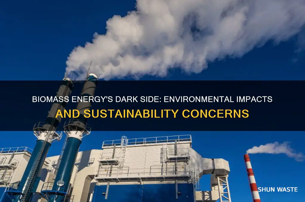 how can biomass energy be negative to the environment