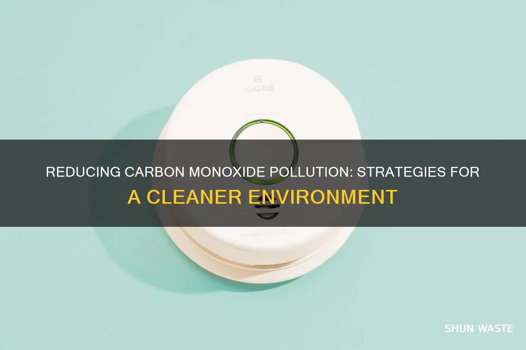 how can carbon monoxide pollution be reduced