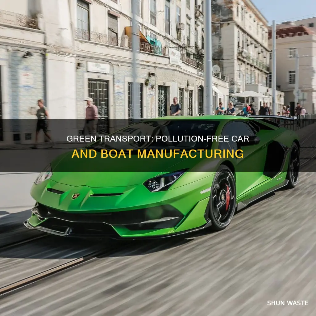 how can cars and boats be made without causing pollution