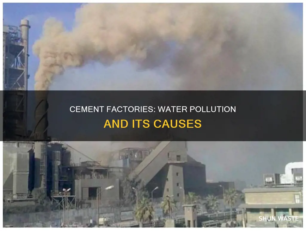 how can cement factories pollute water