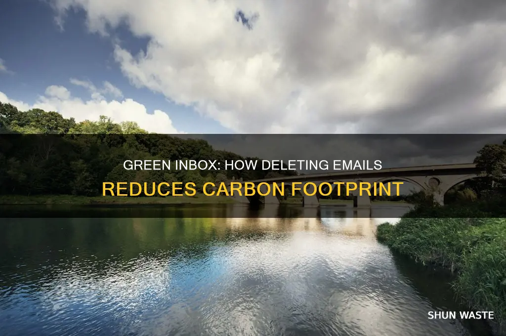 how can deleting emails help the environment