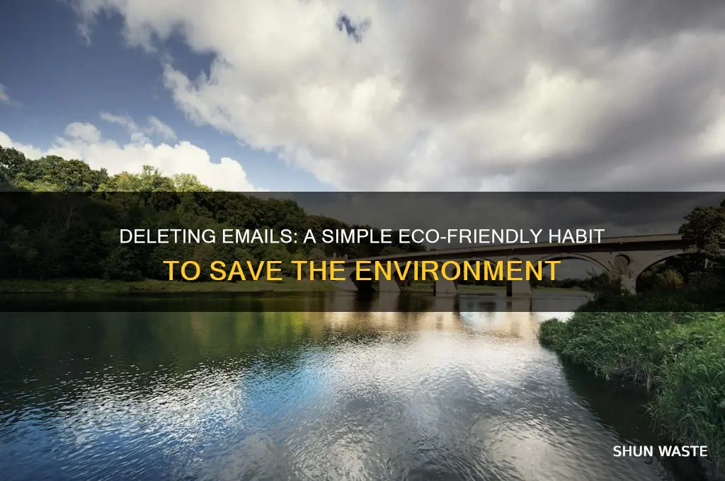 how can deleting emails save environment