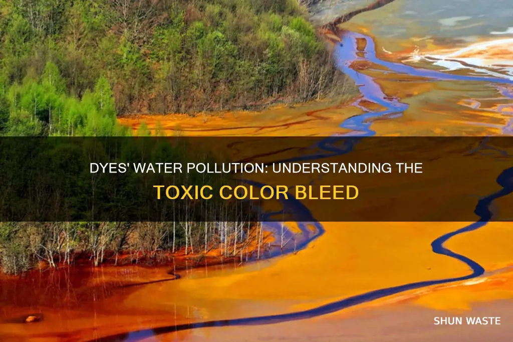 how can dyes pollute water