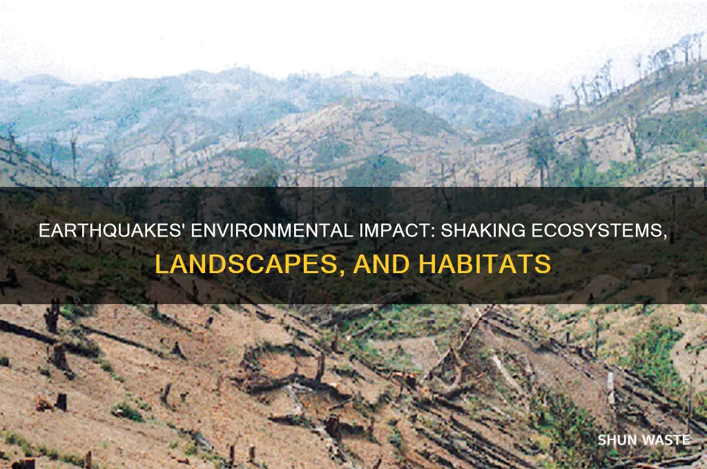 how can earthquakes affect the environment