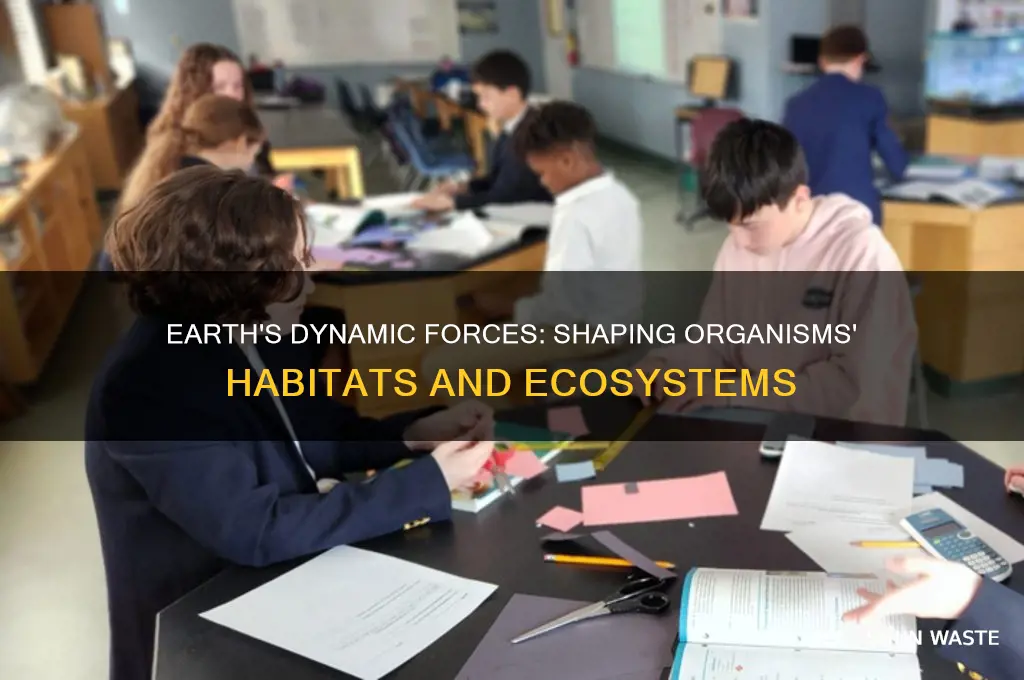 how can earths processes change an orgamisms environment