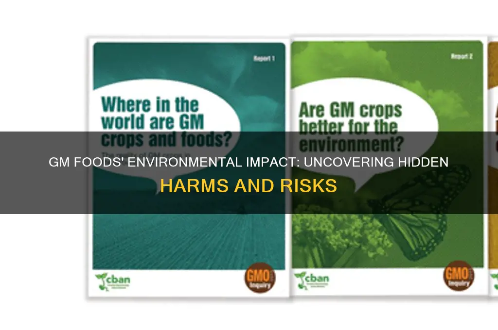 how can gm foods cause harm the environment