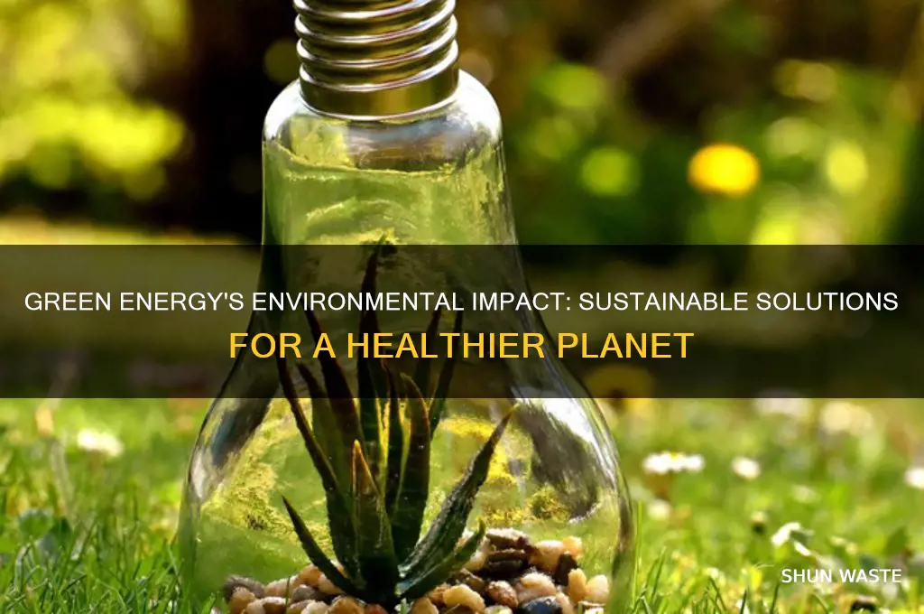 how can green energy help the environment