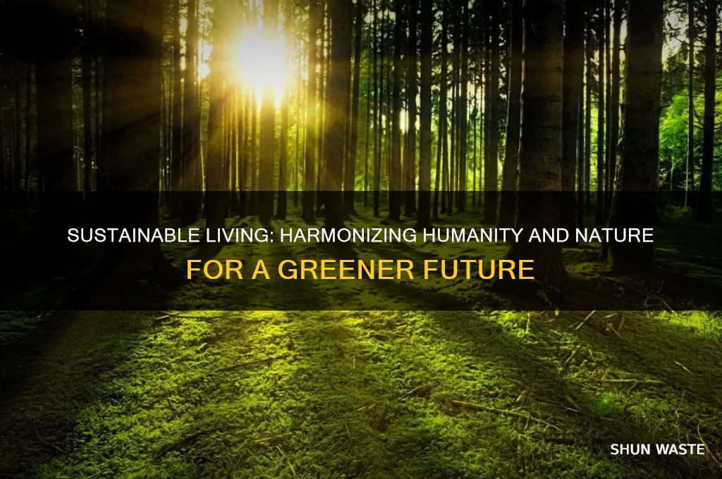 how can human beings live harmoniously with their environment