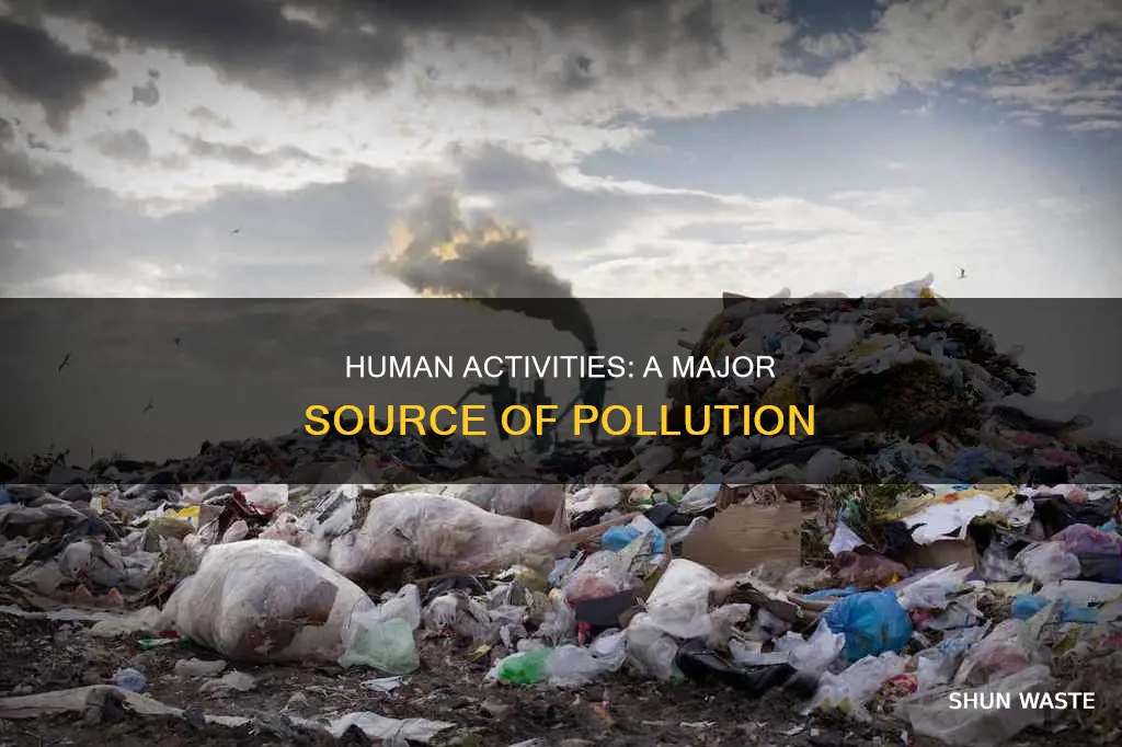 how can humans cause pollution