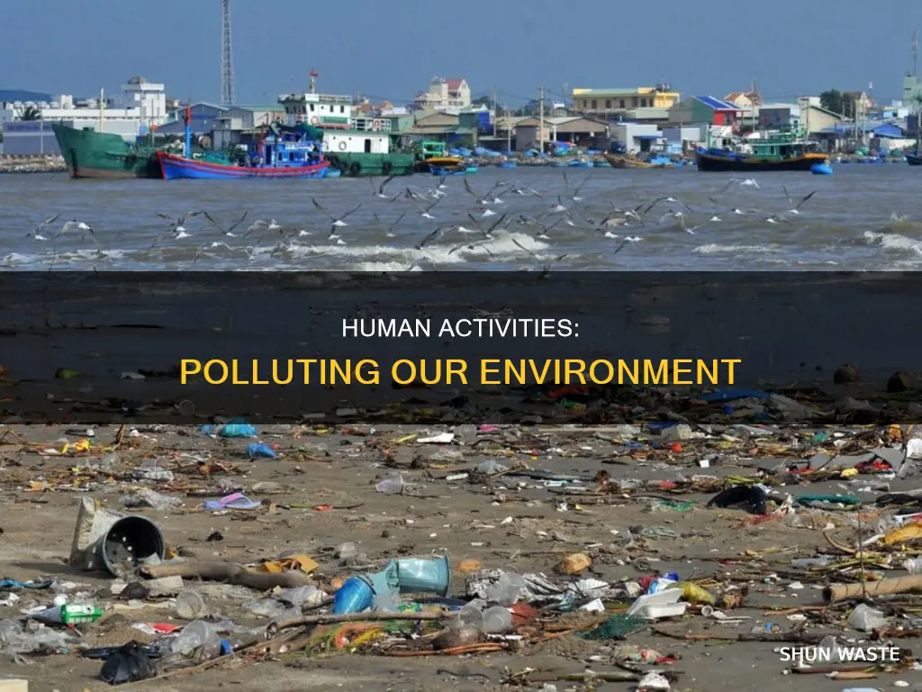 how can humans pollute the environment