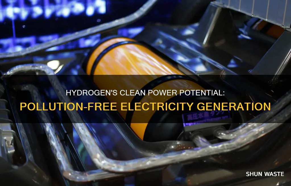 how can hydrogen be used to produce pollution free electricity