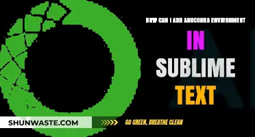 Integrate Anaconda Environment in Sublime Text: A Step-by-Step Guide