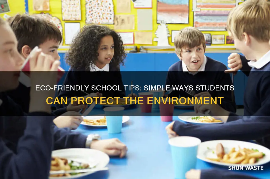 how can i help the environment at school