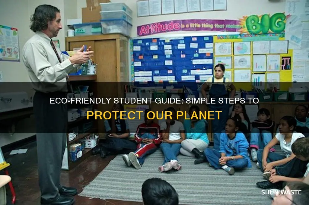 how can i protect the environment as a student